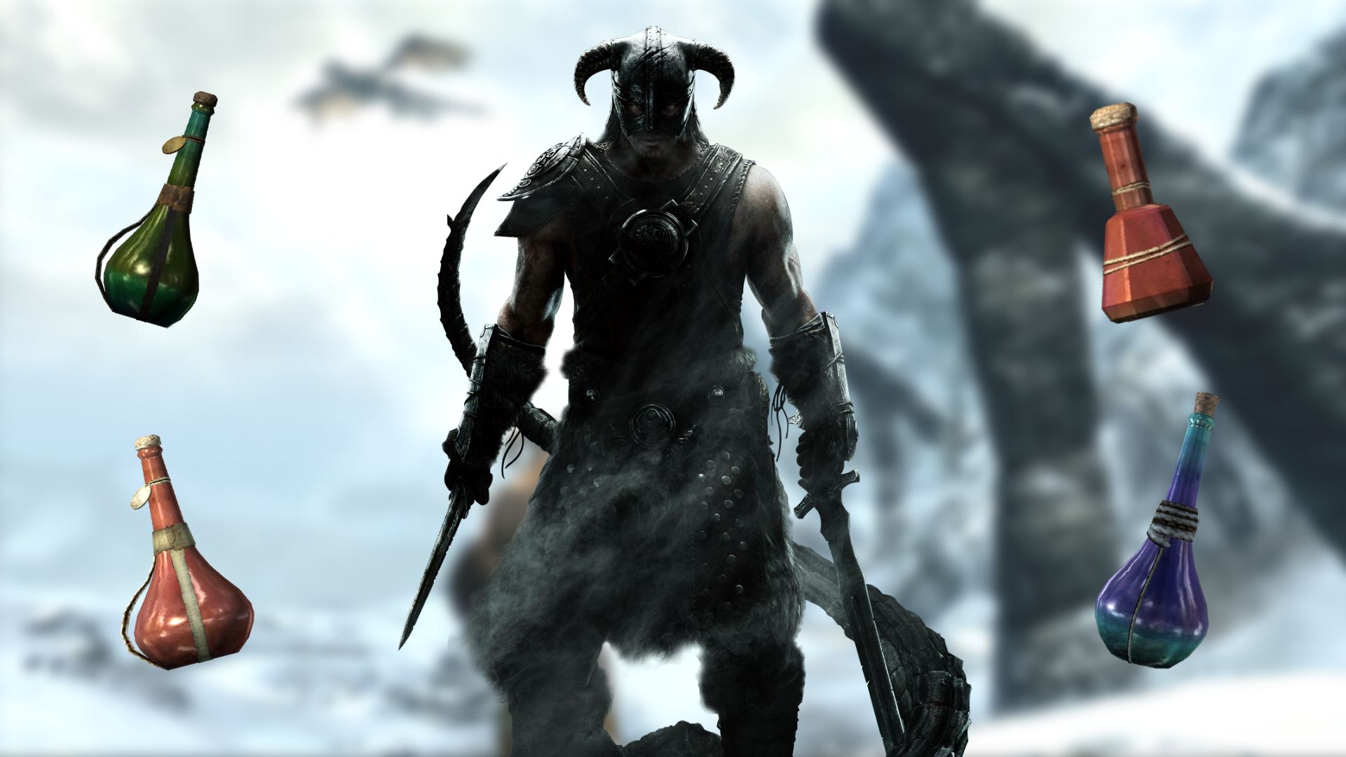 The Skyrim potion recipe book